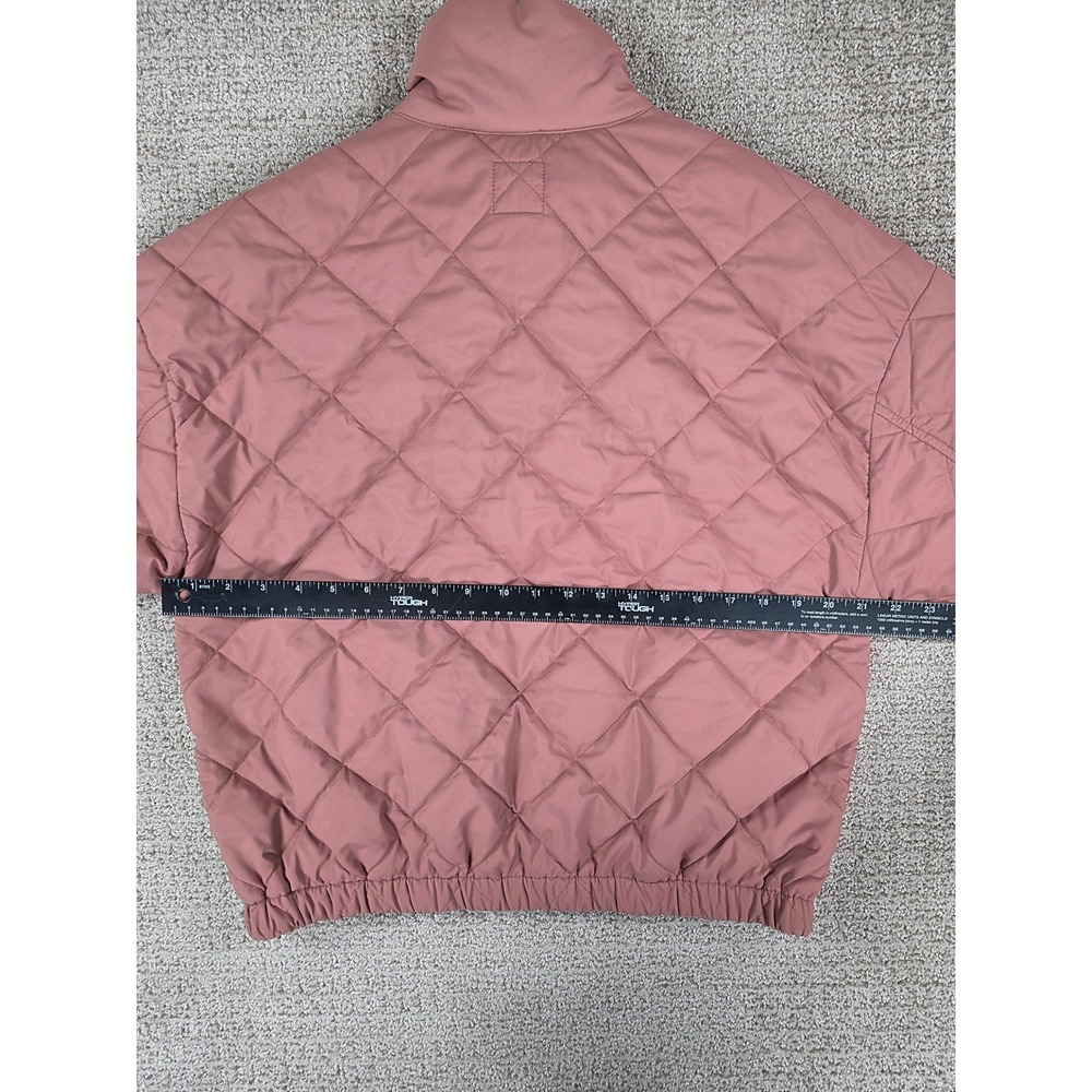 Vuori Womens Small Echo Insulated Quilted Jacket Bomber Pink Full Zip - Picture 5 of 6